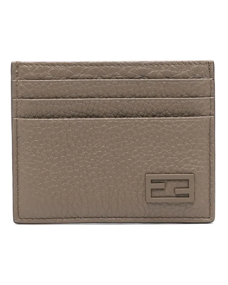 Fendi Kartenetui mit Logo-Prägung Braun