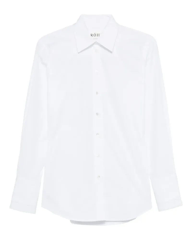 Róhe polo-collar shirt - Weiß Weiß