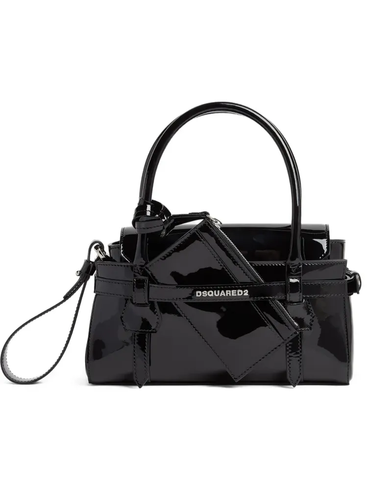 Dsquared2 Handtasche aus Leder - Schwarz Schwarz