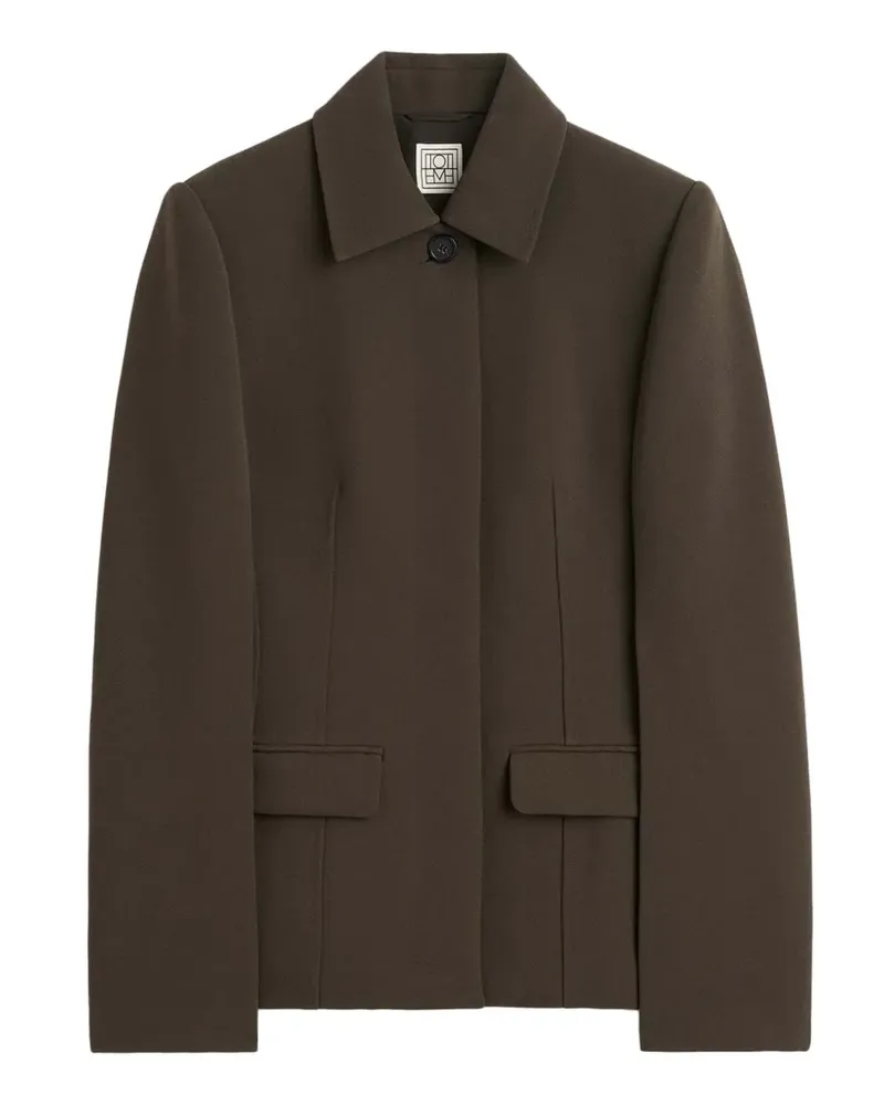 Totême Jacke mit fallendem Revers - Braun Braun