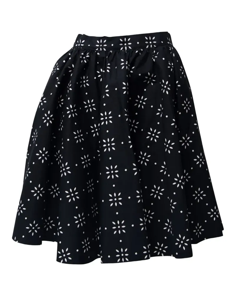 MSGM flower-pattern skirt - Schwarz Schwarz