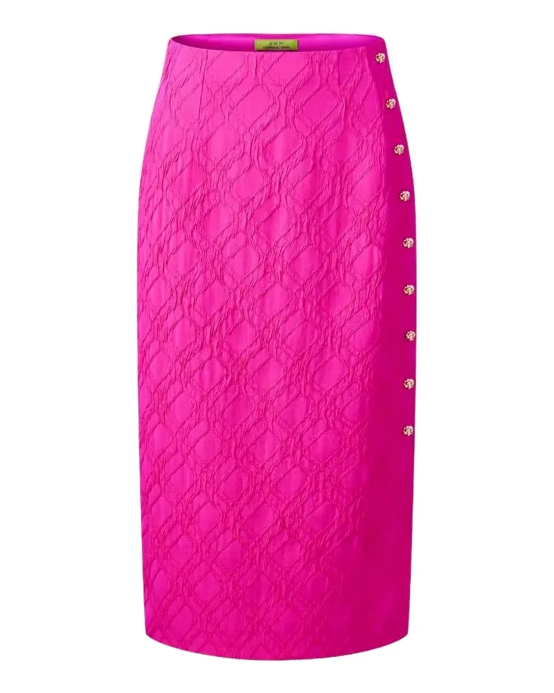 Shanghai Tang Rock mit Blumenknöpfen - Rosa Rosa