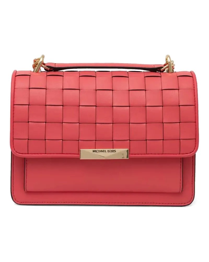 Michael Kors Schultertasche mit Webmuster - Rot Rot