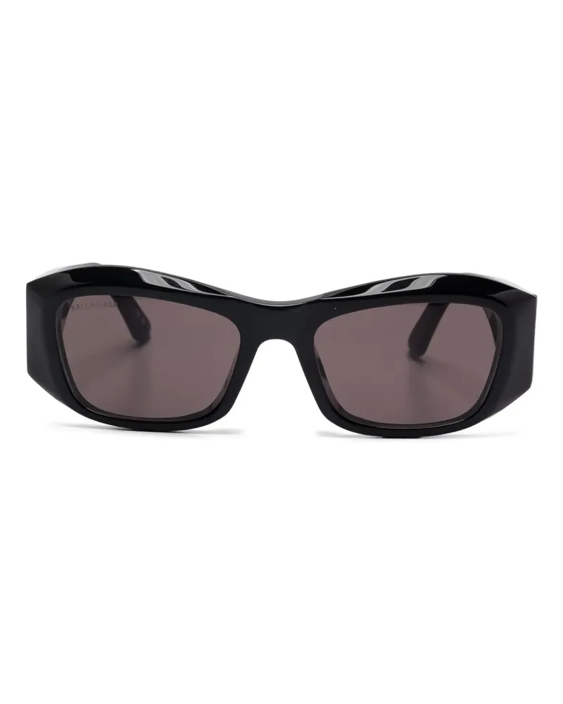 Balenciaga Sonnenbrille mit eckigem Gestell - Schwarz Schwarz