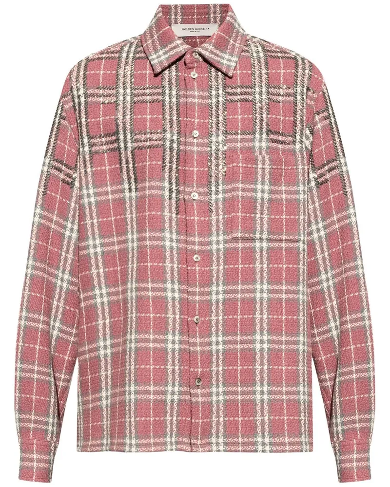 Golden Goose Hemd aus Tweed - Rosa Rosa