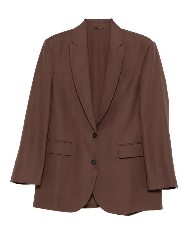 Brunello Cucinelli button single-breasted blazer - Braun Braun