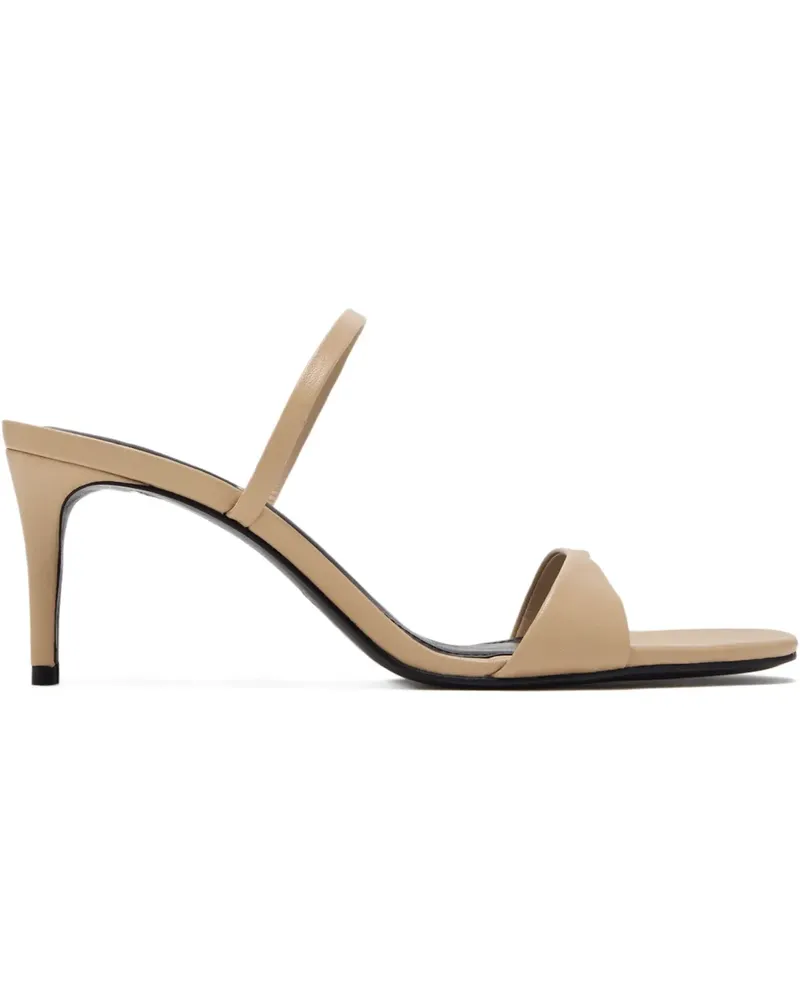 Schutz Sandalen mit Riemen 75mm - Nude Nude