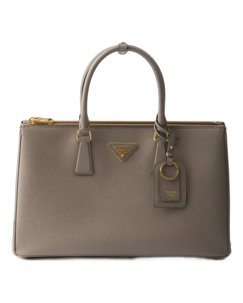 Prada Galleria large Saffiano leather bag - Grau Grau