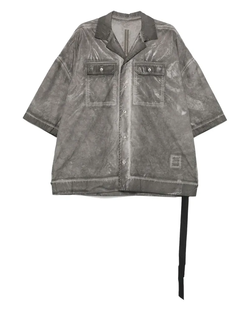 DRKSHDW by Rick Owens Magnum Tommy Hemd - Grau Grau