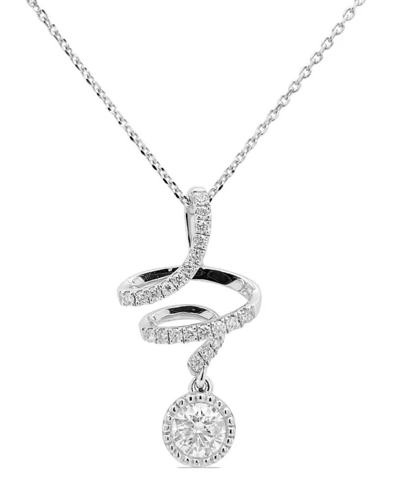 HYT Jewelry 18kt Weißgoldhalskette mit Diamanten - Silber Silber