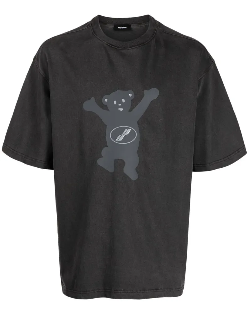 WE 11 DONE T-Shirt mit grafischem Print - Grau Grau