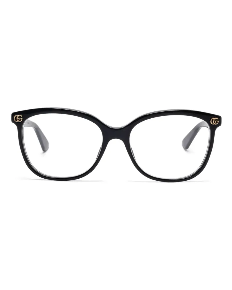 Gucci Brille mit eckigem Gestell - Schwarz Schwarz