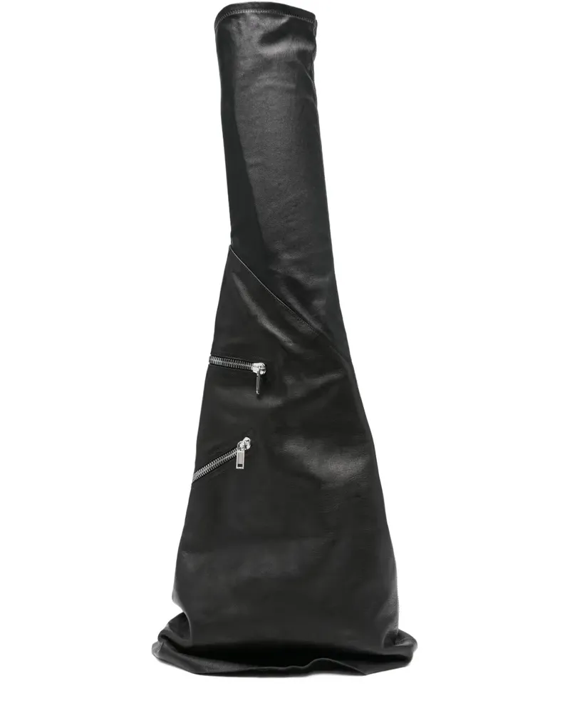 Rick Owens Kniehohe Cargo Fetish Sneaks Stiefel - Schwarz Schwarz