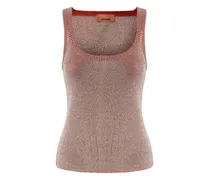 Pullover in Metallic-Optik - Rot