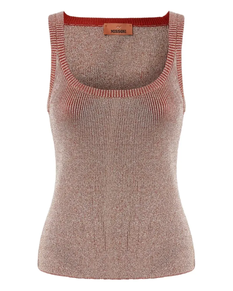 Missoni Pullover in Metallic-Optik - Rot Rot