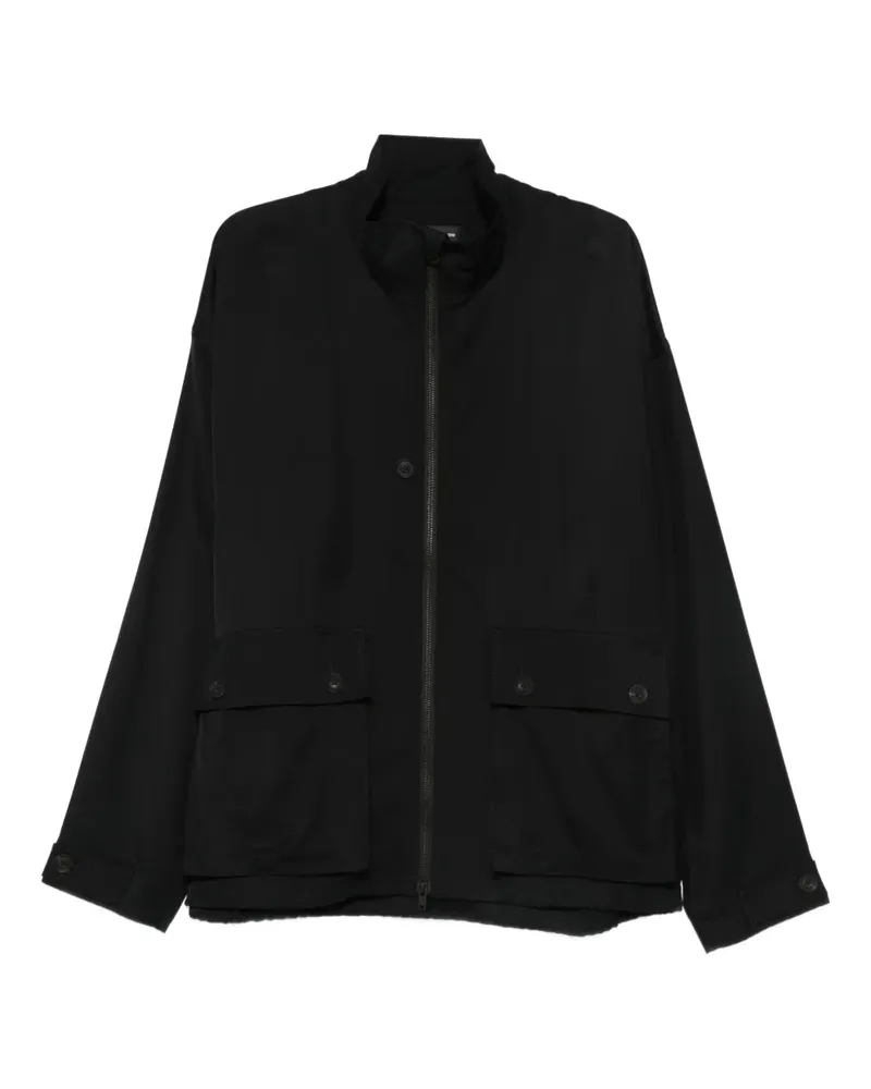 Y-3 Mantel mit Klappentasche - Schwarz Schwarz