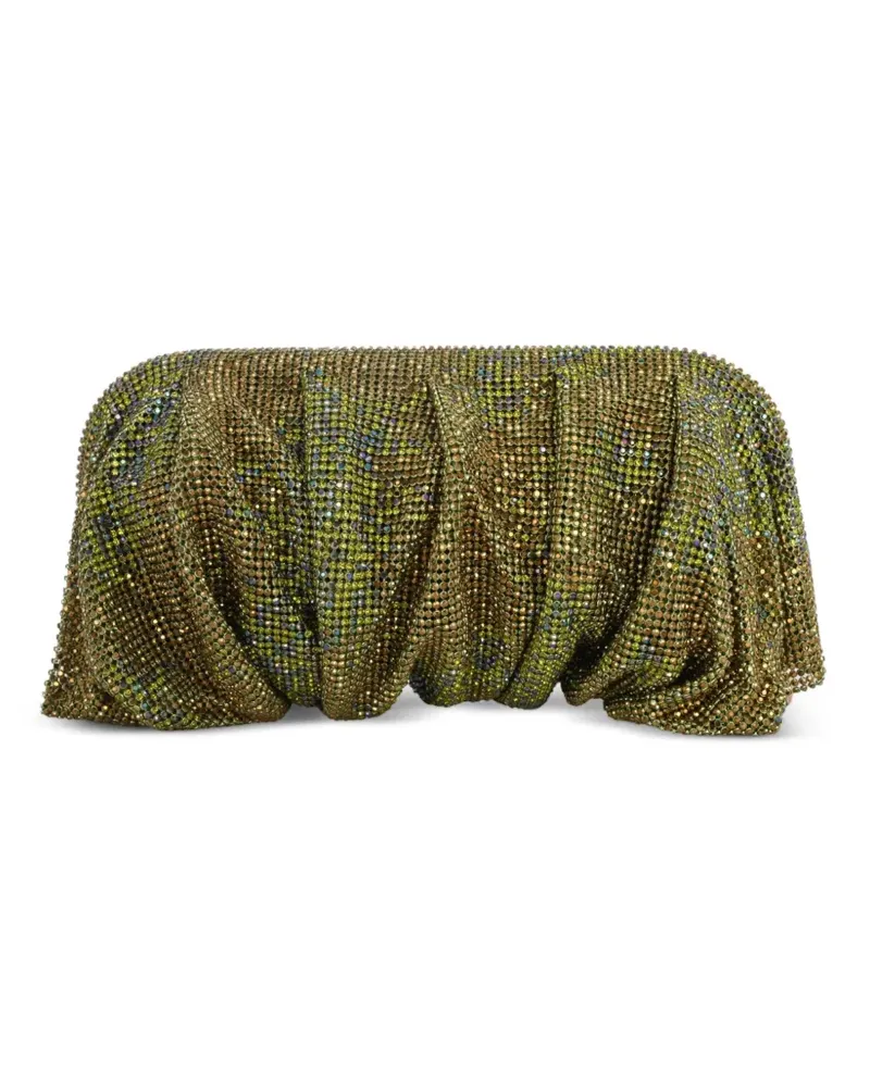 Benedetta Bruzziches Kleine Venus La Grande Clutch mit Kristallen - Grün Grün