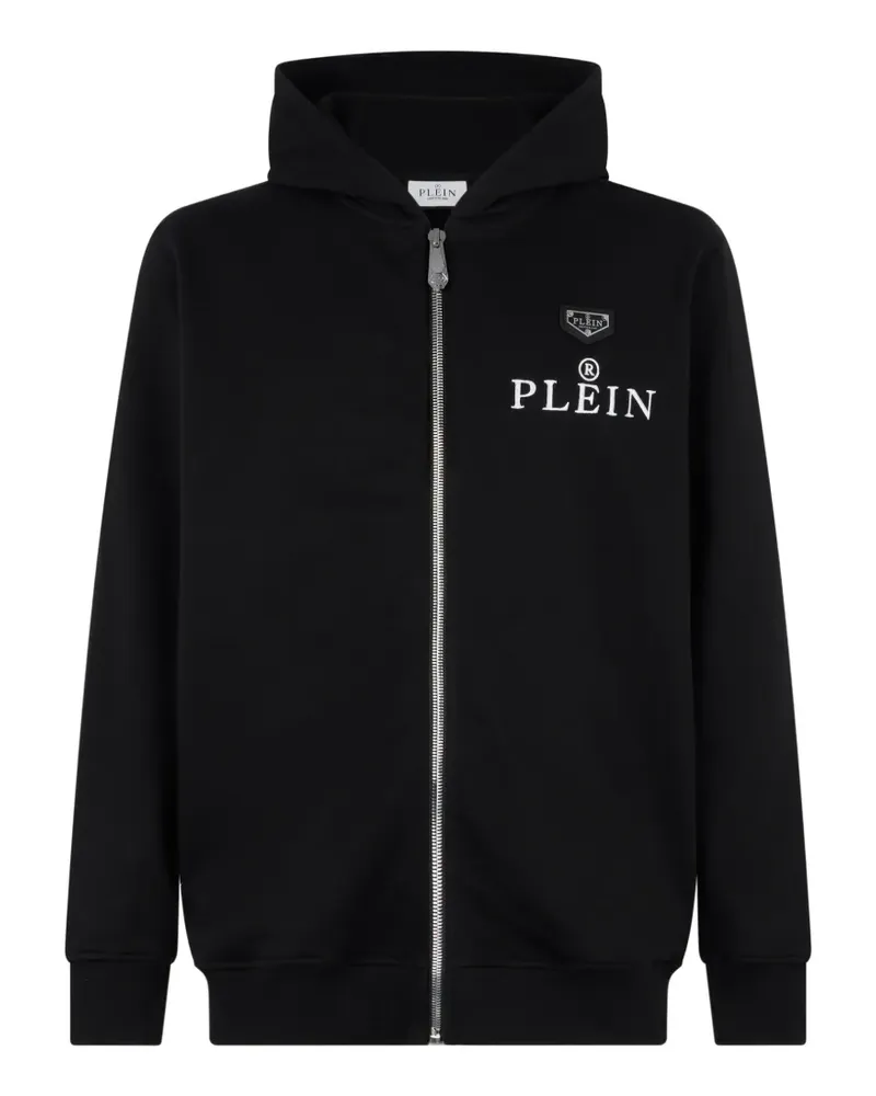 Philipp Plein Kapuzenjacke mit Reißverschluss - Schwarz Schwarz