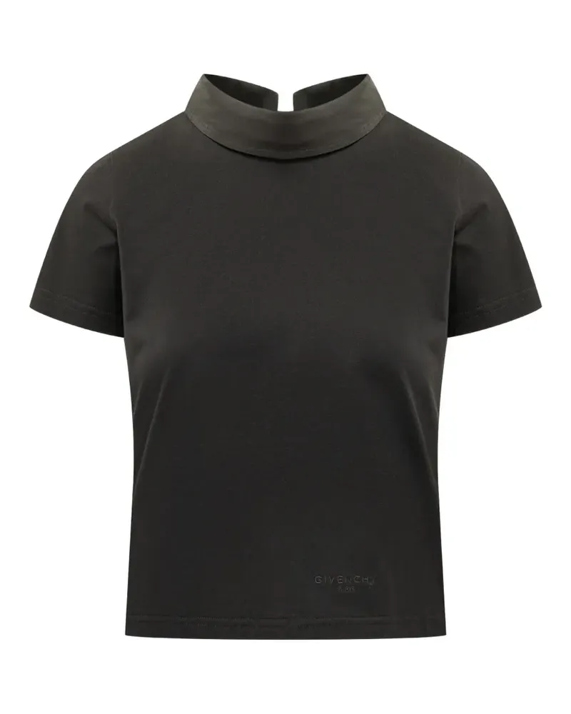 Givenchy T-Shirt mit Stehkragen - Schwarz Schwarz