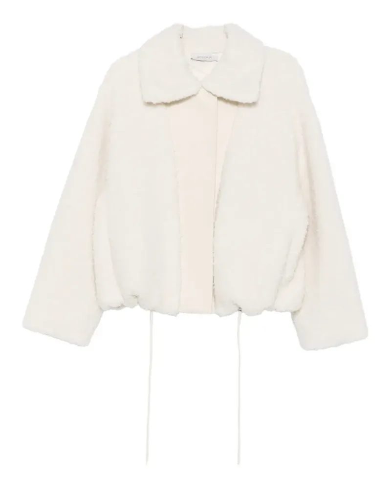 SPORTMAX Steppjacke mit Schnallenkragen - Weiß Weiß