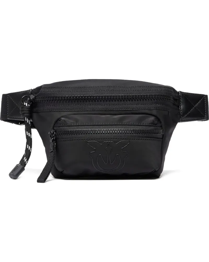 Pinko Mini Gürteltasche aus recyceltem Material - Schwarz Schwarz