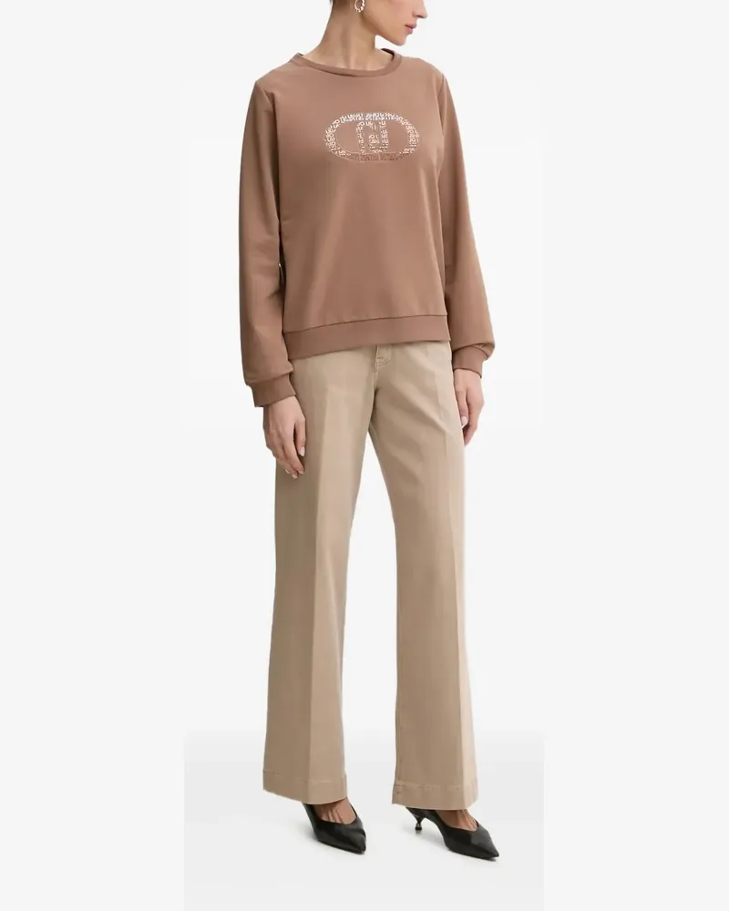 Liu Jo Pullover mit Logo-Verzierung - Braun Braun