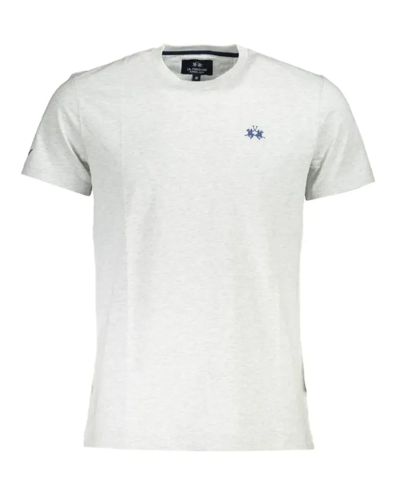 La Martina logo-embroidered cotton T-shirt - Grau Grau