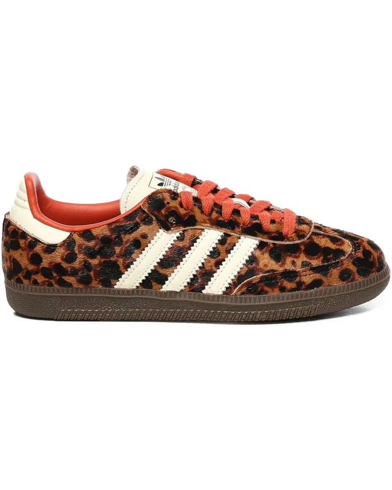 adidas Samba OG Sneakers mit Leopardenstreifen - Braun Braun