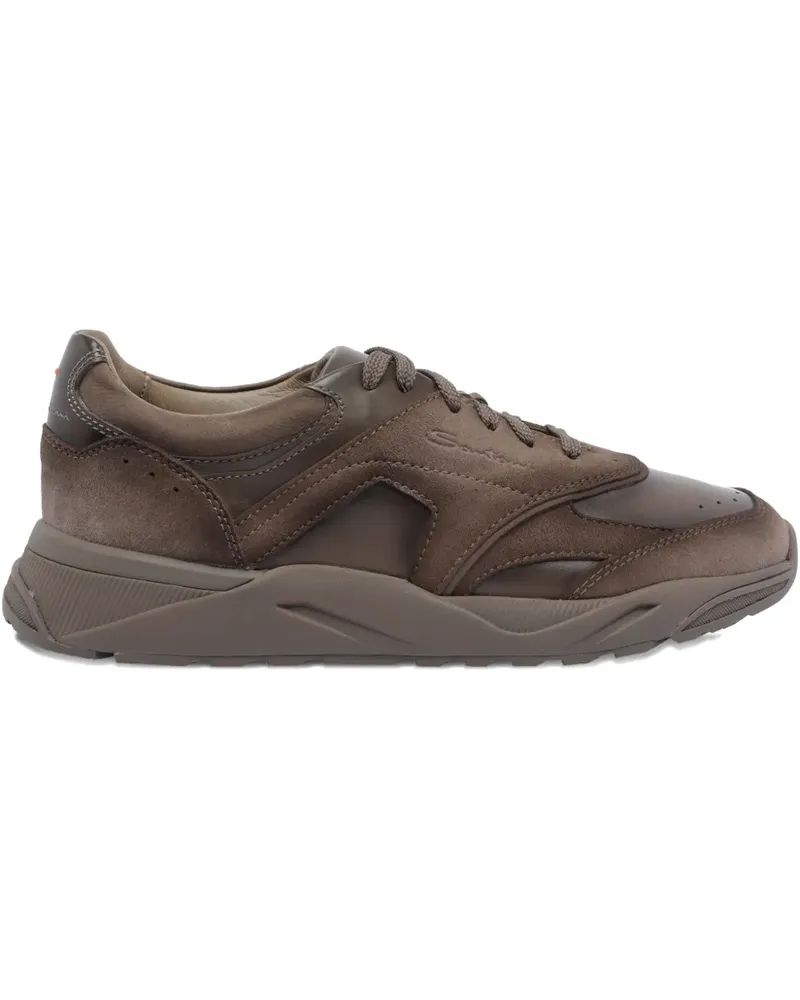 Santoni Innova Sneakers aus Wildleder - Braun Braun