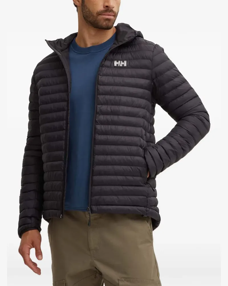 Helly Hansen hooded padded jacket - Schwarz Schwarz