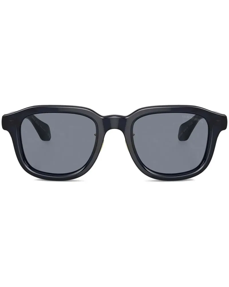 Giorgio Armani Sonnenbrille mit eckigem Gestell - Blau Blau