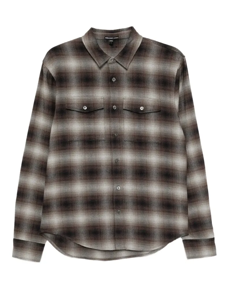James Perse plaided flannel shirt - Braun Braun