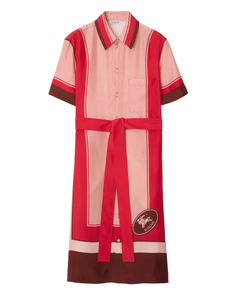 Burberry Hemdkleid aus Seide - Rosa Rosa