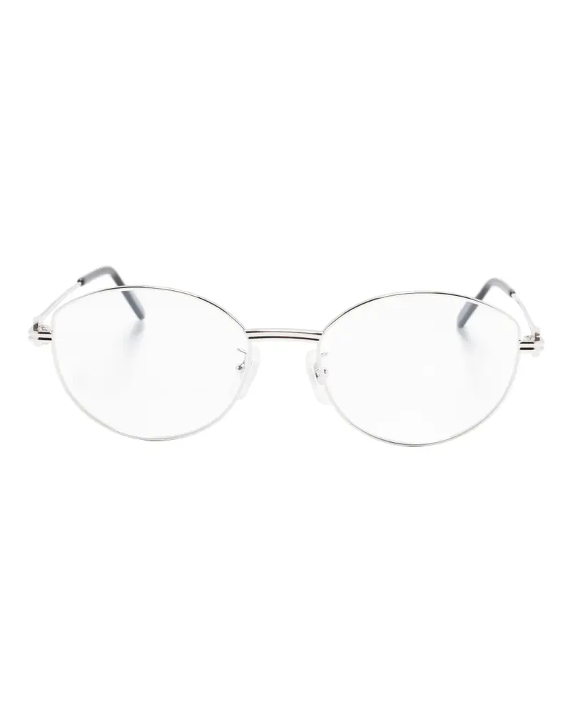 Cartier Brille mit ovalem Gestell - Silber Silber