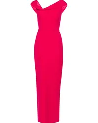 Safiyaa Koral Maxikleid aus Krepp Rosa