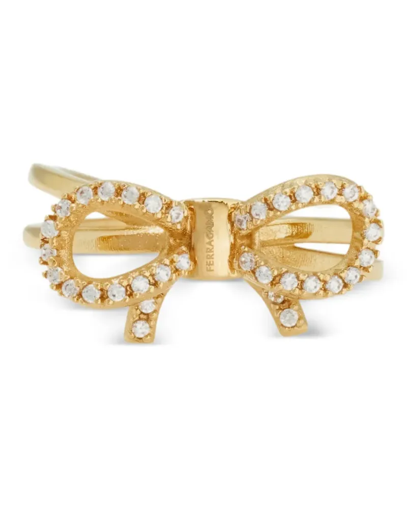 Ferragamo Ring mit Vara Schleife (54 mm) - Gold Gold