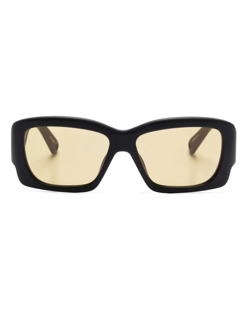 Linda Farrow x Jacquemus Sonnenbrille mit eckigem Gestell - Schwarz Schwarz