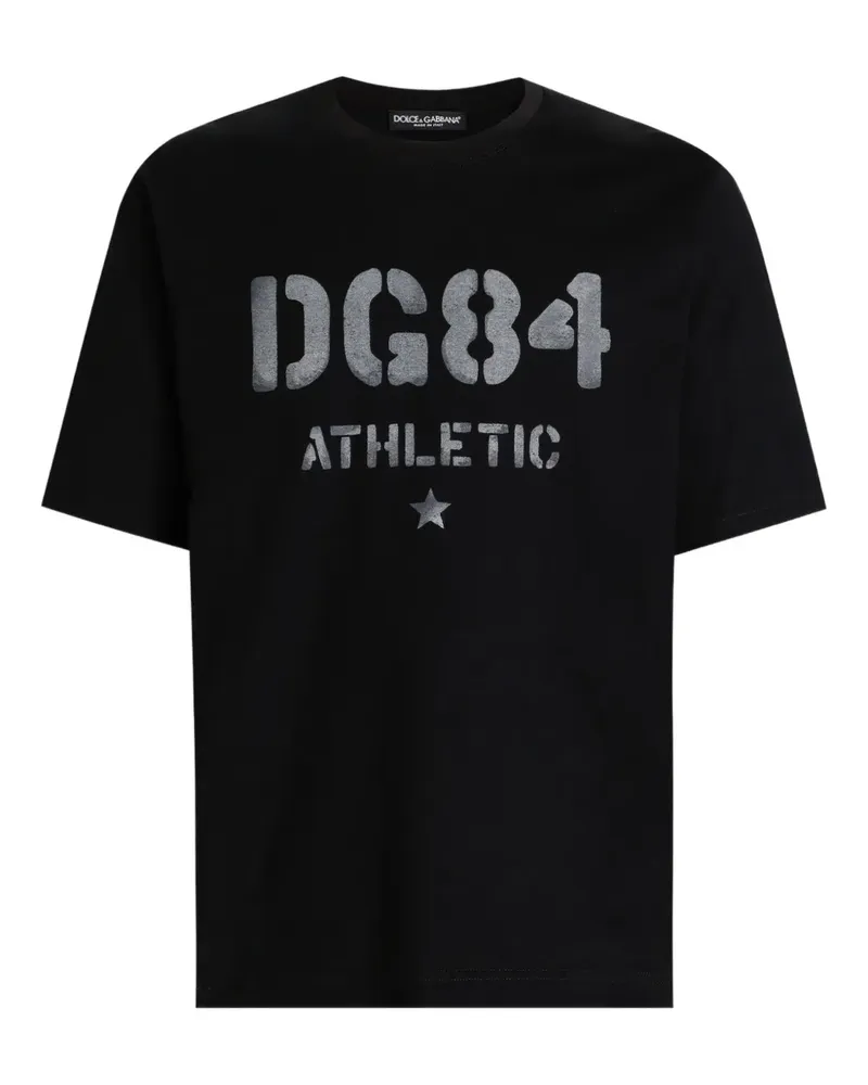 Dolce & Gabbana T-Shirt mit Logo - Schwarz Schwarz