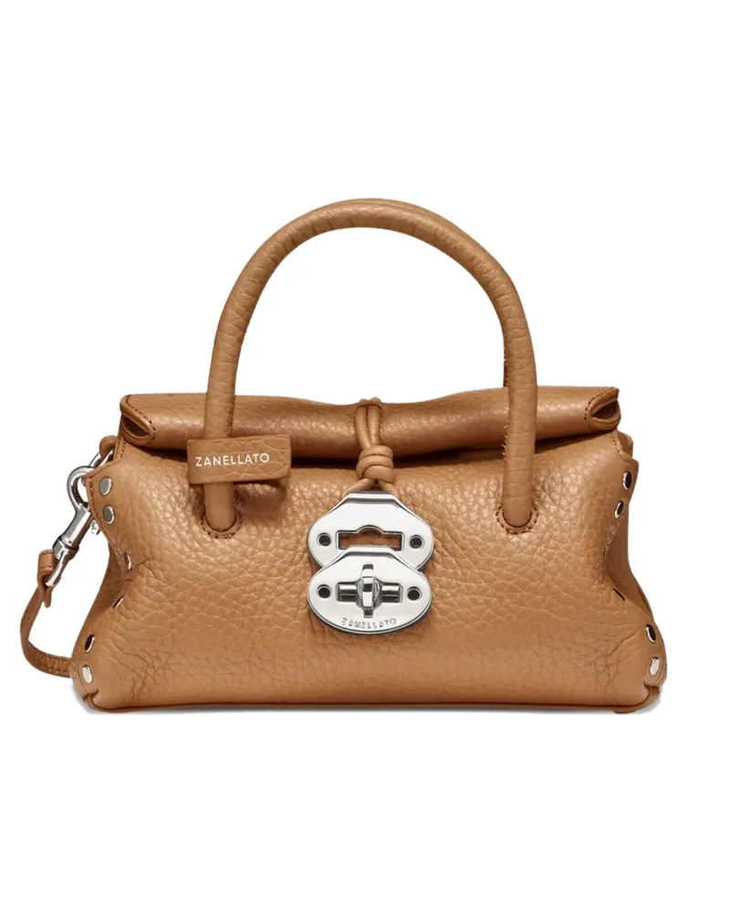 Zanellato Kleiner Dotta Centauro Tote Bag aus strukturiertem Leder - Braun Braun
