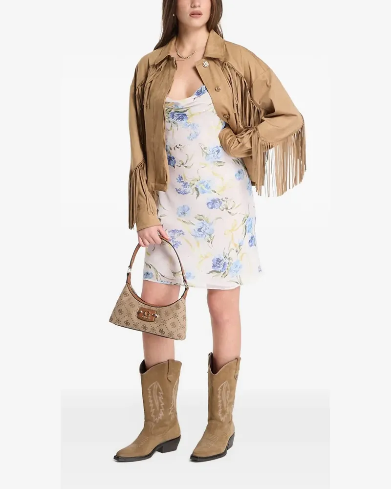 Guess Jacke mit Fransen - Braun Braun