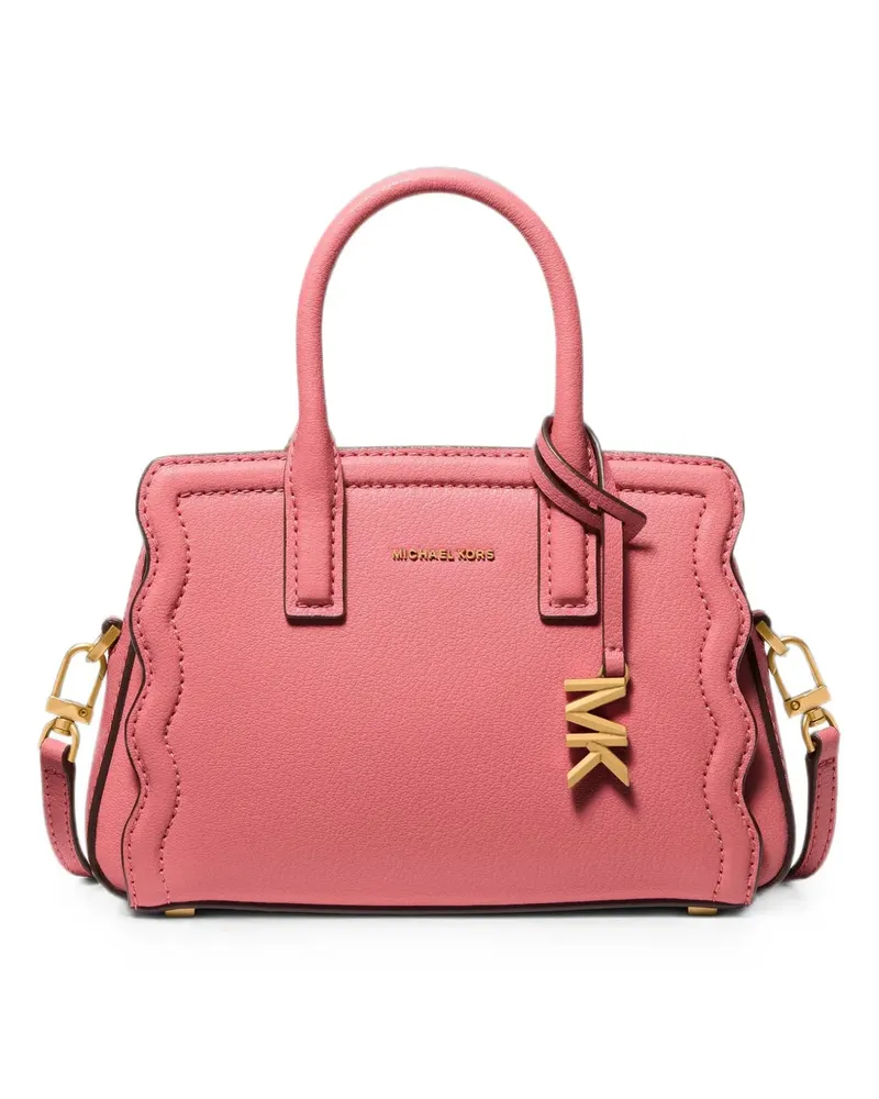 Michael Kors Extra kleiner Laila Tote Bag mit Wellensaum - Rosa Rosa