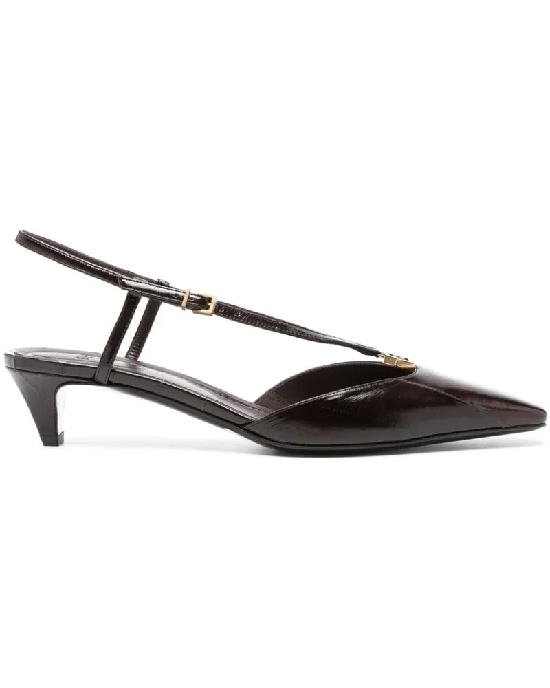 Fendi FFold Slingback-Pumps 40mm - Braun Braun