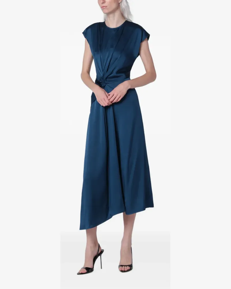Victoria Beckham Aria Midikleid mit Twist-Detail - Blau Blau