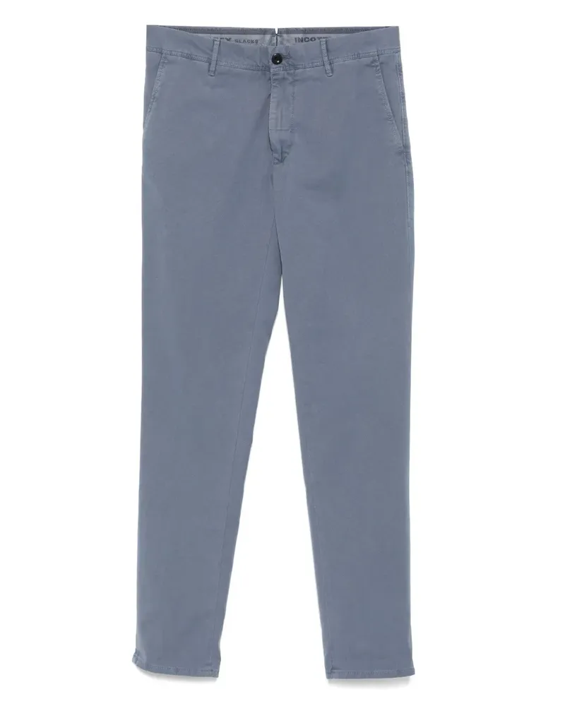 Incotex Hose mit Tapered-Bein - Blau Blau