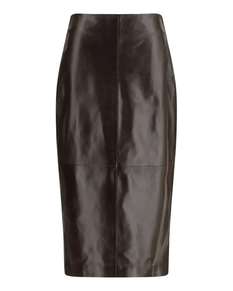 Arma Meeka Palermo leather skirt - Braun Braun