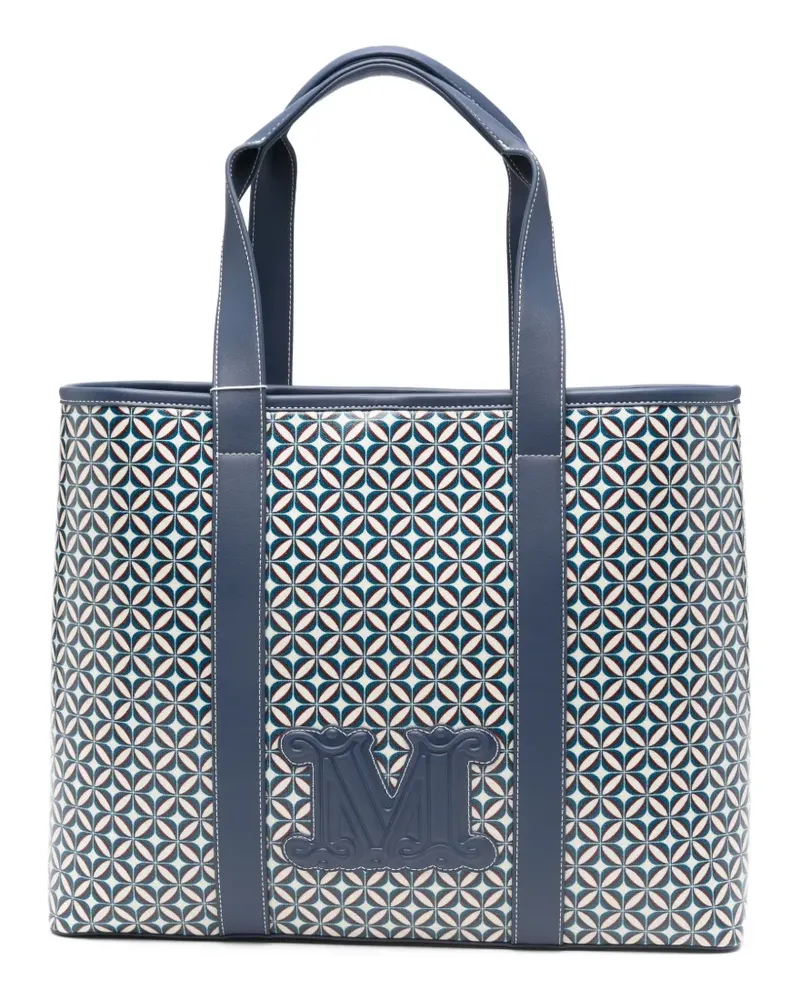Max Mara geometric-print tote bag - Blau Blau