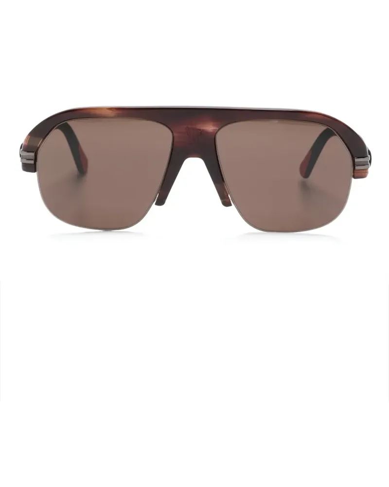 Moncler Getönte Pilotenbrille - Braun Braun
