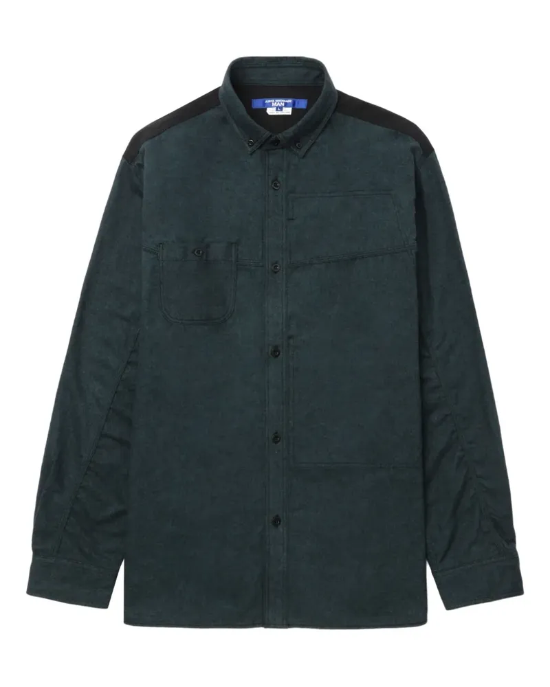 Junya Watanabe Hemd mit karierten Einsätzen - Grün Grün