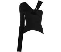 Einschultriges Kleid - Schwarz