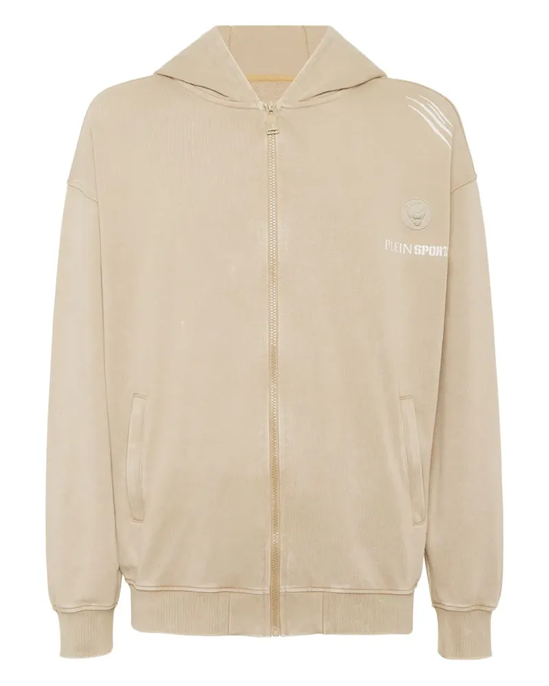 Philipp Plein Kapuzenjacke mit grafischem Print - Nude Nude